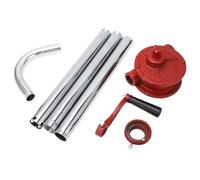 Gearwell Pompe de transfert, pompe à tambour manuelle, pompe rotative avec manivelle, sortie 32 mm pour le transfert de mazout sur bateau et véhicule