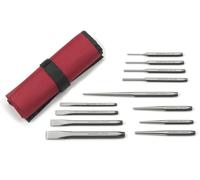 GearWrench 82305 Jeu De Poinçons Et Ciseaux Trempés De Précision, Poinçons À Goupille, 12 Pièces