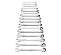 GearWrench 86427 Jeu de Clés Mixtes à Cliquet 120XP Universal Spline XL, 16 Pièces