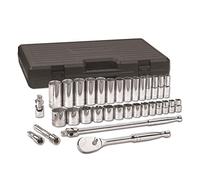 GearWrench Ensemble de 33 outils de mécanicien standard et profond, SAE - 80715