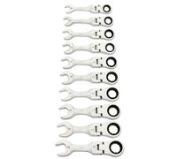 GEARWRENCH Lot de 10 clés à cliquet 90 dents 12 points, métriques | 10 mm - 19 mm | 86870