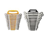 GEARWRENCH Lot de 25 clés mixtes à cliquet 12 points SAE/métriques avec porte-clés - 86700