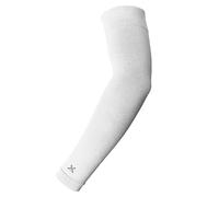 GEARXPro Arm Sleeve - Manchon Bras de Compression - Padel, Tennis, Volley-ball et Cyclisme - Unisexe - Protection Musculaire, Performance et Récupération, Blanc, M