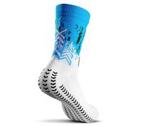 GEARXPro - Chaussettes professionnelles Padel - Stabilité maximale et performance accrue - Réduction des distorsions - Protection du talon Confort, White Sky Blue, S