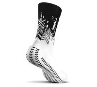 GEARXPro - Chaussettes professionnelles Padel - Stabilité maximale et performance accrue - Réduction des distorsions - Protection du talon Confort, Blanc et noir., L