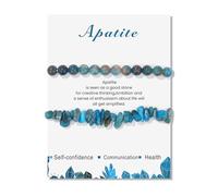 Geavonyg 1 Ensemble De Bracelets Perles en Pierre D'agate Prêts À l'emploi en Forme Irrégulière Confortables Chaîne Poignet Bijoux Faits À La Main