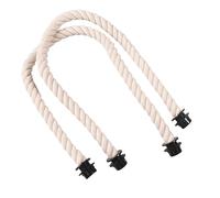 Geavonyg 1 Paire De Poignées En Corde Coton Avec Insert En Toile Pour À Main Fourre-tout Plage Projet Bricolage Sangles Remplacement Matériel Clip Remplacement