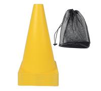 Geavonyg 10 Pièces en Plastique Cône De Circulation Fabricant D'entraînement Football Seau Fabricant d'obstacles Patin Accessoires Seau Signe Équipement Basket-Ball Agilités