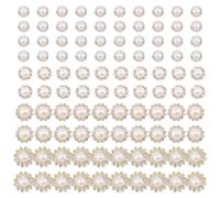 Geavonyg 100pcs Couture Décorative sur des De Fleur Sortie Coudre sur des pour Vêtements Chaussures Habillées Chapeau Et Un Projet Accessoires