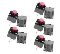 Geavonyg 10pcs Micro-interruptions Silencieuses 10 Millions De Clics sur Le Bouton La Souris Microwitch 2pins 6x6x7.2 Mm Keyboards Interrupteurs Souris