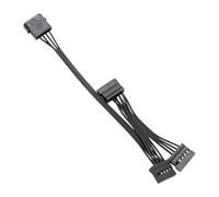 Geavonyg 15pin Mâle Jusqu 3/4/5/6 4pin Connecteurs d'alimentation Féminins Manchés Câble De Séparateur Y Conversion pour Les Disques Durs Extension De L'ordinateur