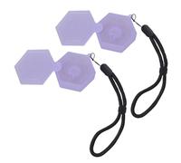 Geavonyg 2 Pièces Boîte De Rangement De Dosettes D'arôme d'air Portable Étui De Protection avec Corde De Suspension pour Parfumé Aromatique Facile Étui De Dosettes De Stockage Américain avec Corde De