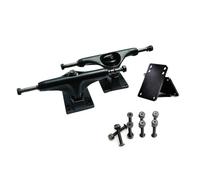 Geavonyg 2 Pièces Professionnel Pont Planche À roulettes Base Aluminium Longboards Planches Camion 5 Pouces Planches Roue Professional Bridge Skate Board Base