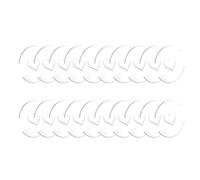Geavonyg 20 / 50pieces Boutons De Chapeau en Acrylique 20 Mm Fixations De Chapeau Attachement pour Fabriquer Un Bouton Amovible Rond