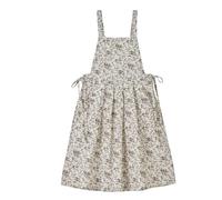 Geavonyg 2024 Tablier De Robe Imprimé Sans Manches Imperméable En Coton Peinture Fleur Imprimé Tablier Réglable Jardin Cuisine Vêtements Travail Vêtements Travail