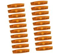 Geavonyg 20pcs Bicycles Safe Avertissement Feuille Réflexion Bicycles Reflecteur Bike Wheel Rims Rayons Confléchis