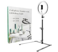 Geavonyg 3. Trépied De Téléphone Bureau Robuste avec Bras Réglables Et Base en Acier Carbone pour La Numérisation Vidéo Les Configurations Soirée Cinéma Kit D'éclairage Aérien Bureau