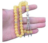 Geavonyg 33 Perles Tasbih Prier Rosaire Perles Fashion Decorative Papin De Bijoux Religion Islamique Faveur Prière Islamique Rosaire Pilarisés Décoratifs