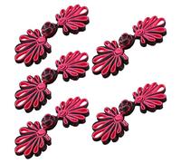 Geavonyg 5 Paires Fermer Les Bouts Traditionnels Chinois Cheongsam Se Coudre Les Fixations De Fermeture des Boutons Fermeture des Coups Couture Nœuds
