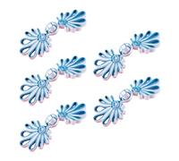 Geavonyg 5 Paires Fermer Les Bouts Traditionnels Chinois Cheongsam Se Coudre Les Fixations De Fermeture des Boutons Fermeture des Coups Couture Nœuds