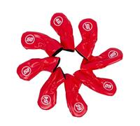 Geavonyg 8 Pièces en Cuir PU Fer Et Cales Couvre-Chef De Club Golf Housses Protection pour Protéger Vos Clubs Imperméables Headcover