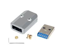 Geavonyg Adaptateur De Connecteurs Mâles USB3.0 avec Ouverture 6 Mm pour Une Transmission Rapide des Données Et Le Chargement L'appareil dans Un Boîtier en Aluminium Adaptateur USB Rapide