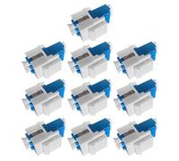 Geavonyg Adaptateur De Fiber Optique Duplex UPC pour Connecteurs Prises Keystone Raccord À Pression 10 Pièces