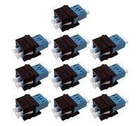 Geavonyg Adaptateur De Fiber Optique Duplex UPC pour Connecteurs Prises Keystone Raccord À Pression 10 Pièces