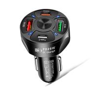 Geavonyg Adaptateur De Voiture USB C 38W 4 Ports Rapides PD20W 3.1A Adaptateur Type C pour Appareils Téléphone Portable Chargeur Voyage