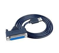 Geavonyg Adaptateur D'imprimante Parallèle DB25 USB Femelle 1248 Convertisseur De Câble avec Vis À Oreilles pour Anciens Accessoires D'imprimante USB to Parallel Adapter