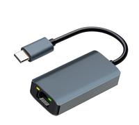 Geavonyg Adaptateur Réseau USB 3.2 Type C RJ45 en Alliage D'aluminium Vitesse De 5 Gbit/s Optimisée pour Ordinateur Portable Ordinateur De Bureau Adaptateur Ethernet USB C À Plates-Formes Multiples
