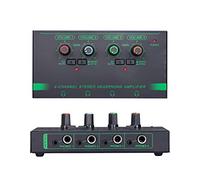 Geavonyg Amplificateur De Casque Portable Amplificateur Stéréo 4/6 Canaux Répartiteur D'écouteurs X 3 5 Mm X 6 35 Mm Sortie De Port Répartiteur D'écouteurs