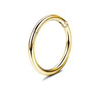 Geavonyg Anneau De Cerceau De Nez Sans Couture 6/8/10/12 Mm Non Irritant En Acier Inoxydable Corps Perçage Ferme Hoop Septum Fashion Nez Fermeure