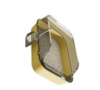 Geavonyg Bac À Litière Semi-fermé pour Chats Conception Anti-éclaboussures Paroi Haute Contrôle des Odeurs Épais Toilettes Faciles Nettoyer pour Usage Domestique Conteneur De Salle De Bain