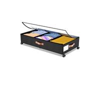 Geavonyg Bac De Rangement Lit Multifonctionnel Avec Roues Coulissantes Et Tissu Oxford Renforcé Pour Espace Portable Boîte Rangement À Roulettes Permettant D'économiser L'espace