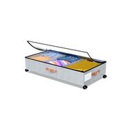 Geavonyg Bac De Rangement Lit Multifonctionnel Avec Roues Coulissantes Et Tissu Oxford Renforcé Pour Espace Portable Boîte Rangement À Roulettes Permettant D'économiser L'espace