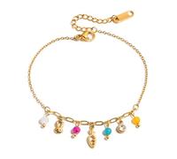 Geavonyg Bijoux Floraux Réglables en Acier Inoxydable D'inspiration Printanière avec Chaîne D'extension À Fleurs en Acier Inoxydable