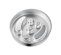 Geavonyg Bol À Gamelle pour Ingestion Lente en Métal Chiens Et Chats Labyrinthes Antidérapants Plat De Nourriture Le Bas des Repas des Petits Animaux Bol d'alimentation en Acier Inoxydable Chien