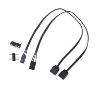 Geavonyg Câble Adaptateur RVB À Standard Argb 4pin 3pin pour Corsairs QL LL120 Cord D'éclairage ICUe Pridices Multiples Périphériques