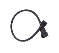 Geavonyg Câble D'extension du Ventilateur De La Carte Mère 4pin avec Séparateur 1-3 Way Black Breded Adapter Fan Splitter du Ventilateur