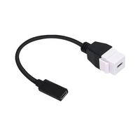 Geavonyg Câble D'extension USB C Keystone Type Femelle À 10Gbps pour Un Facile sur Murale Et Une Connexion Sécurisée 20CM À Taper
