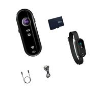 Geavonyg Caméra d'action Étanche IP68 Plan Compact Résolution 1080P Enregistrement D'erreur De Rupture Ralentie Substance ABS Permanente Sports Plein Air Ensemble Caméra Sport À Magnétique