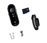 Geavonyg Caméra d'action Étanche IP68 Plan Compact Résolution 1080P Enregistrement D'erreur De Rupture Ralentie Substance ABS Permanente Sports Plein Air Ensemble Caméra Sport À Magnétique