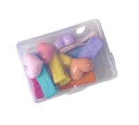 Geavonyg Candy Couleur Mini-Coeur Clip De Cheveux pour Animal Compagnie Insstyle Snap Clip Cats Chiens Barrettes Kitten Hairclips Citringons Coiffure 10pcs Facile À Utiliser Accessoire Cheveux