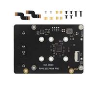 Geavonyg Carte Adaptateur D'extension De Disque Solide Double NVMe X1005 pour Les Mises À Niveau Stockage Petits Ordinateurs avec Lumière LED Bleue Hat