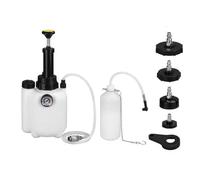 Geavonyg Changeur De Liquide Frein Manuel 4 Adaptateurs Réservoirs 3L Ensemble D'évacuation Automatique pour Véhicules Service D'huile Purgeur Automobile avec Conception Ergonomique