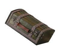 Geavonyg Coffre Précieux en Bois sur Le Thème des Pirates Vintage avec Serrure À Code Secret pour Un Rangement Mystérieux Et Une Décoration De La Maison Boîte Bijoux Vintage Usage Quotidien