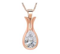 Geavonyg Collier Pendentif urne Souvenir pour Animaux de, Rose Gold | Charme de scellé pour la mémoire, accent d ’ aspect pour le souvenir du chien et du chat, usage