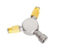 Geavonyg Connecteur D'extension De Réservoirs Distributeur Gaz Cuisine Camping 1 À 2 Interfaces Distributeur Gaz Extérieur Adaptateur Poêle Camping Converti