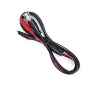 Geavonyg Connecteurs Masculins BNC pour Double Les Alligathes Test De Test Clip pour Les Fils Sonde D'oscilloscope À Usage Électrique Et en Laboratoire